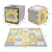 Imagine COVORAS DE JOACA KINDERKRAFT LUNO SHAPES, PUZZLE 3D, SPUMA, YELLOW