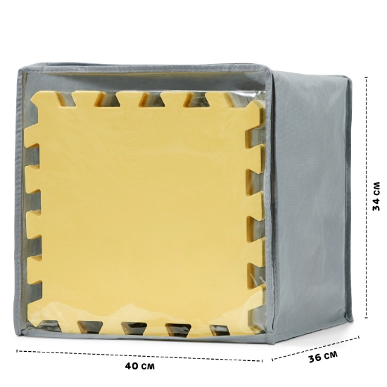 Imagine Saltea de joacă Kinderkraft LUNO, spumă, Yellow