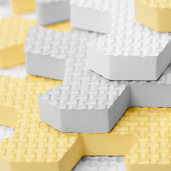 Imagine Saltea de joacă Kinderkraft LUNO, spumă, Yellow