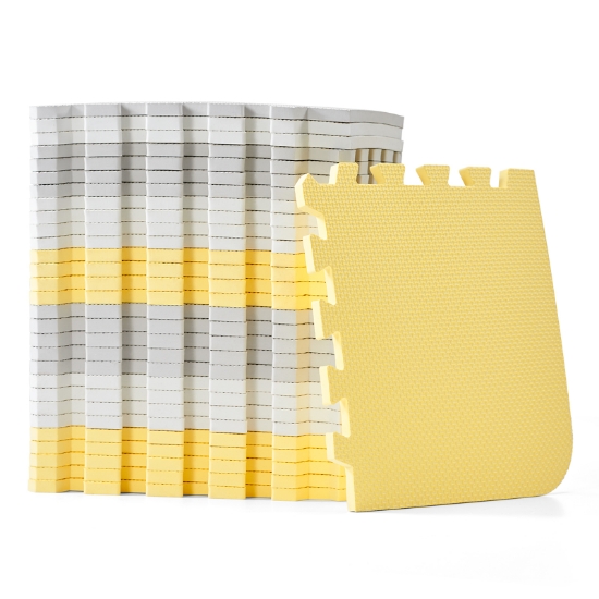 Imagine Saltea de joacă Kinderkraft LUNO, spumă, Yellow