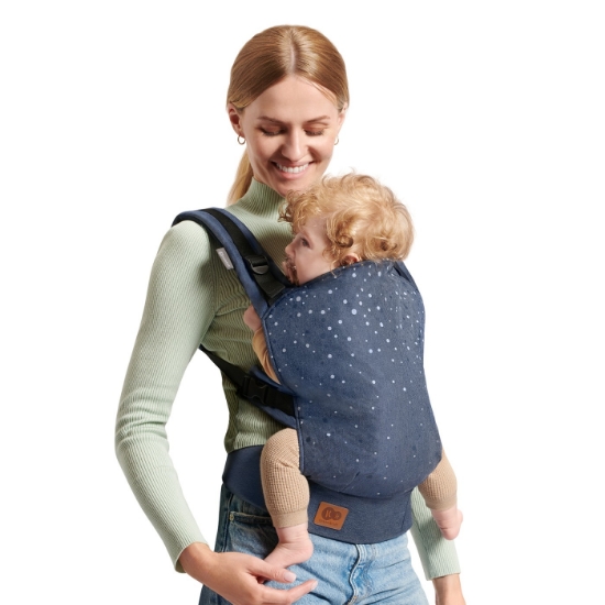 Imagine Marsupiu ergonomic Kinderkraft NINO, până la 20 kg, Confetti Denim