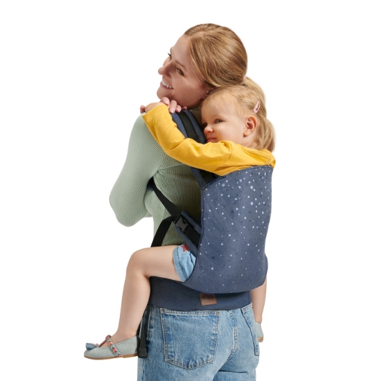 Imagine Marsupiu ergonomic Kinderkraft NINO, până la 20 kg, Confetti Denim