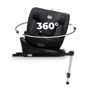 Imagine SCAUN AUTO I-SIZE, 40-150 CM, KINDERKRAFT I-360, BLACK
