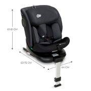 Imagine SCAUN AUTO I-SIZE, 40-150 CM, KINDERKRAFT I-360, BLACK