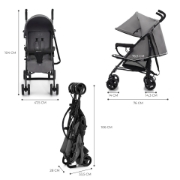 Imagine CARUCIOR SPORT KINDERKRAFT TIK, TIP UMBRELA, STONE GREY