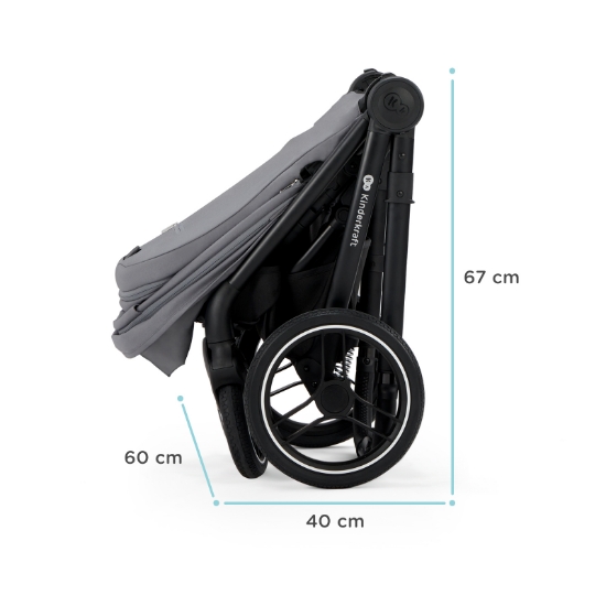 Imagine Cărucior Kinderkraft NEA, 2 în 1, Platinum Grey