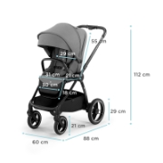 Imagine CARUCIOR KINDERKRAFT NEA, 2 IN 1, PLATINUM GREY