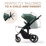 Imagine CARUCIOR 2 IN 1 KINDERKRAFT PRIME 2, DARK GREEN