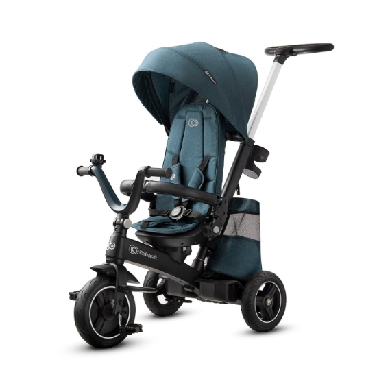 Imagine TRICICLETA KINDERKRAFT EASYTWIST, MIDNIGHT GREEN