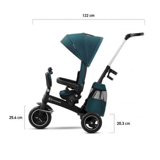 Imagine Tricicletă Kinderkraft Easytwist, Midnight Green