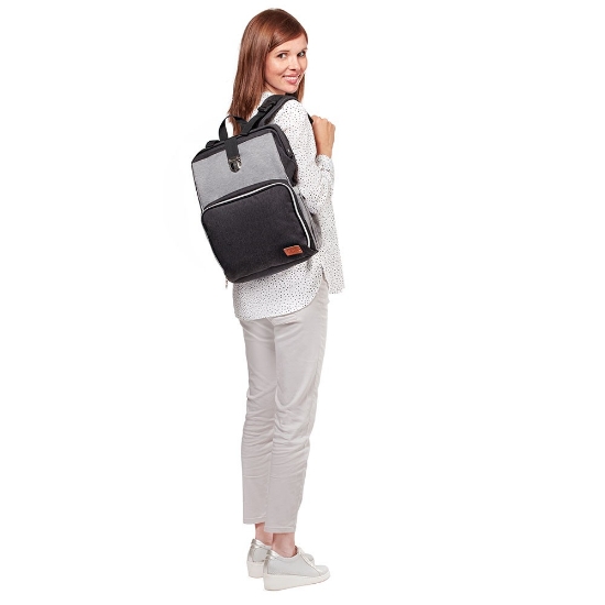 Imagine Geantă multifuncțională mămici Kinderkraft MOLLY, Black