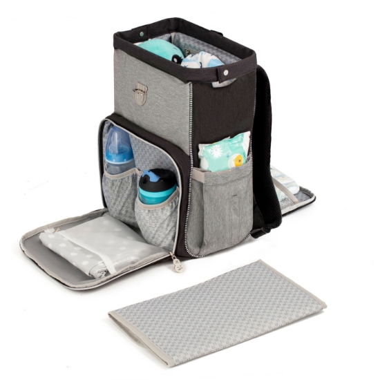 Imagine Geantă multifuncțională mămici Kinderkraft MOLLY, Black