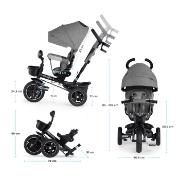 Imagine TRICICLETA KINDERKRAFT SPINSTEP, GREY