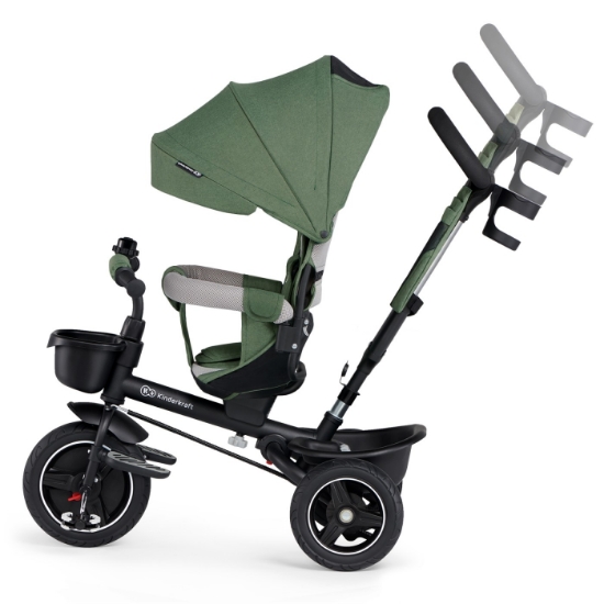 Imagine Tricicletă Kinderkraft SPINSTEP 5 în 1, GREEN