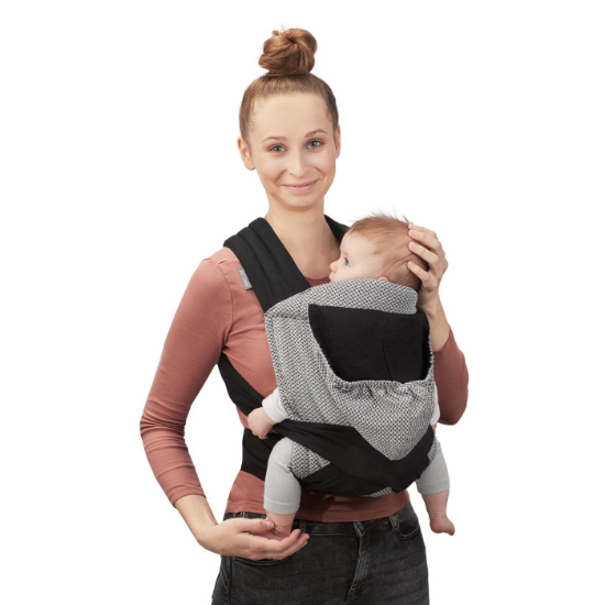 Imagine Marsupiu ergonomic Kinderkraft ADOREE Mei Tai, Grey