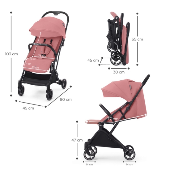 Imagine Cărucior sport Kinderkraft INDY2, Dhalia Pink