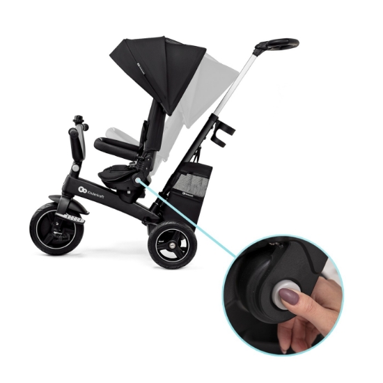 Imagine Tricicletă Kinderkraft Easytwist, Black