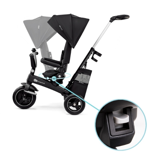Imagine Tricicletă Kinderkraft Easytwist, Black