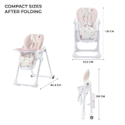 Imagine SCAUN DE MASA KINDERKRAFT YUMMY PLIABIL, PINK