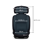 Imagine SCAUN AUTO I-SIZE, 76-150 CM, KINDERKRAFT ONETO 3, ISOFIX, GRAPHITE BLACK