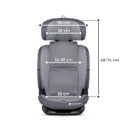 Imagine Scaun auto Kinderkraft ONETO 3 i-Size, 76–150 cm, Cool Grey