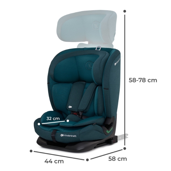 Imagine Scaun auto Kinderkraft ONETO 3 i-Size, 76–150 cm, Harbor Blue