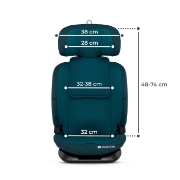 Imagine SCAUN AUTO I-SIZE, 76-150 CM, KINDERKRAFT ONETO 3, ISOFIX, HARBOR BLUE