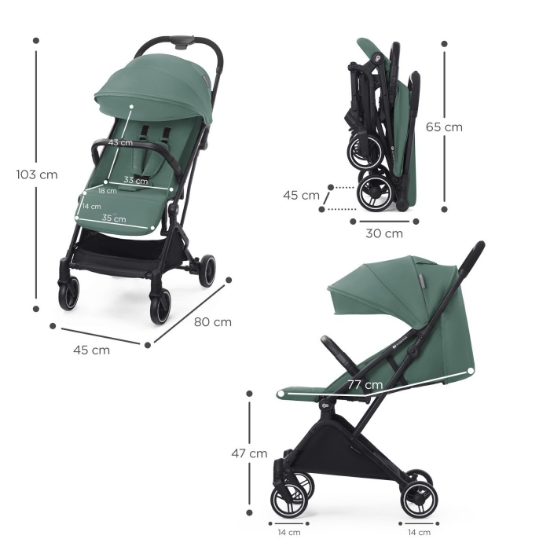 Imagine Cărucior sport Kinderkraft INDY2, Sea Green