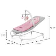 Imagine SEZLONG 3 IN 1, KINDERKRAFT FELIO 2, PEONY ROSE