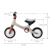 Imagine Bicicletă de echilibru Kinderkraft TOVE, Desert Beige