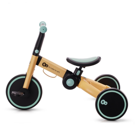 Imagine BICICLETA DE ECHILIBRU / TRICICLETA KINDERKRAFT 4TRIKE, SUNFLOWER BLUE