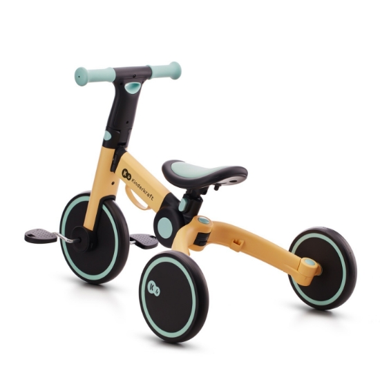 Imagine Bicicleta de echilibru / Tricicletă Kinderkraft 4TRIKE, Sunflower Blue