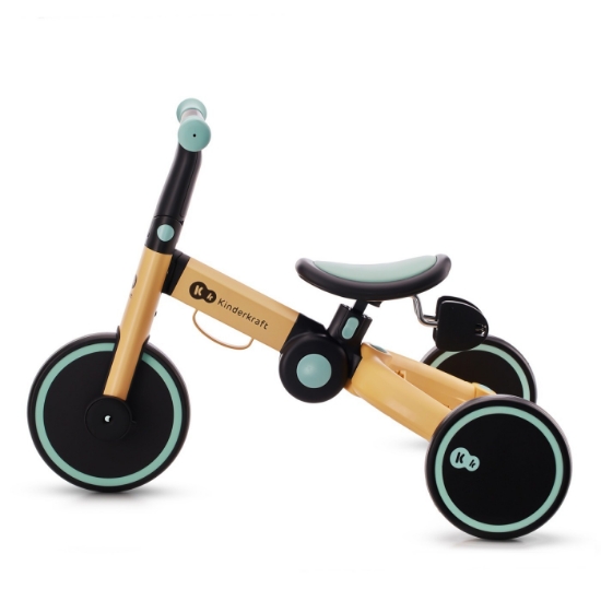 Imagine Bicicleta de echilibru / Tricicletă Kinderkraft 4TRIKE, Sunflower Blue