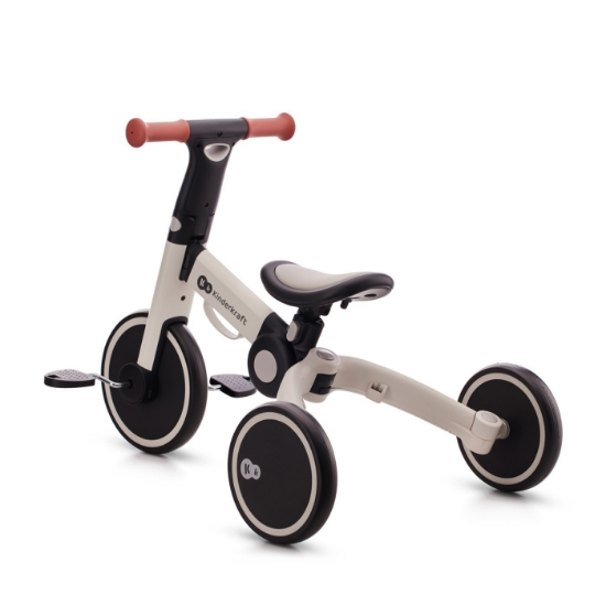Imagine Bicicleta de echilibru / Tricicletă Kinderkraft 4TRIKE, Silver Grey