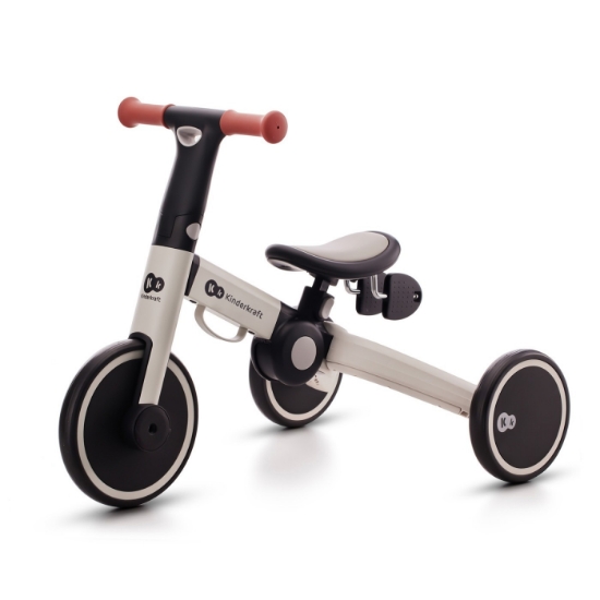 Imagine Bicicleta de echilibru / Tricicletă Kinderkraft 4TRIKE, Silver Grey