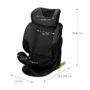 Imagine SCAUN AUTO KINDERKRAFT I-FIX, I-SIZE 40-150 CM, GRAPHITE BLACK