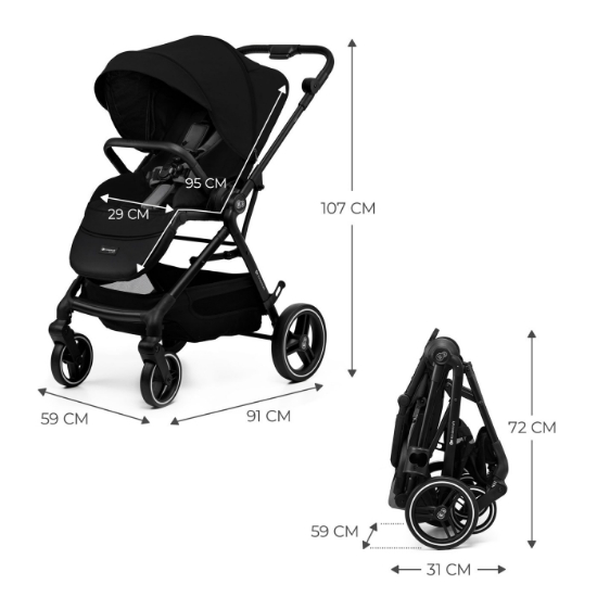 Imagine Cărucior sport Kinderkraft YOXI, Black