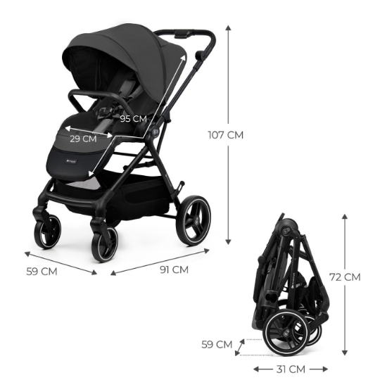 Imagine Cărucior sport Kinderkraft YOXI, Grey