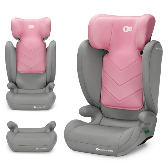 Imagine  Scaun auto 2 în 1 Kinderkraft I-SPARK i-Size, 100–150 cm, Pink
