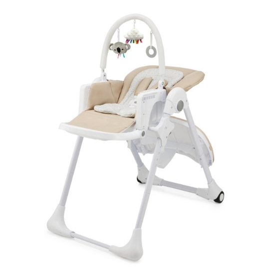 Imagine Scaun de masă pliabil 2 în 1 Kinderkraft TUMMIE, Beige