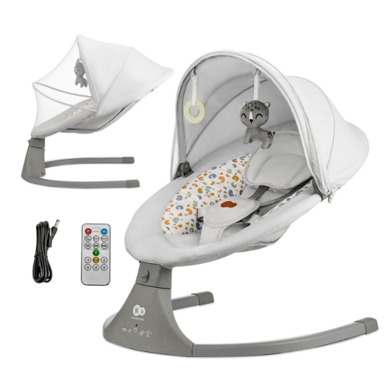 Imagine Leagăn electric Kinderkraft LUMI 2, Light Grey