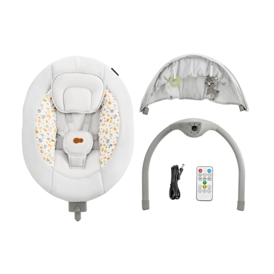 Imagine Leagăn electric Kinderkraft LUMI 2, Light Grey