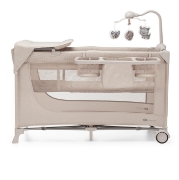Imagine Pătuț de călătorie Kinderkraft JOY2, cu accesorii, Beige
