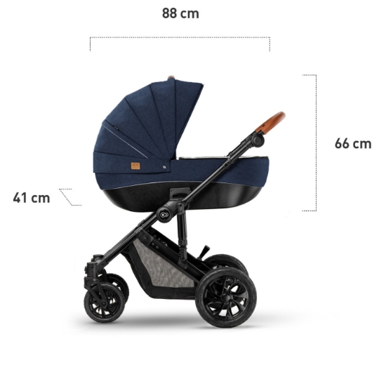Imagine Cărucior 3 în 1 Kinderkraft PRIME 2 3in1 MINK PRO, Navy