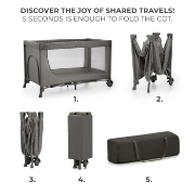 Imagine PATUT TRAVEL KINDERKRAFT JOY2, FARA ACCESORII, DARK GREY