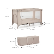 Imagine PATUT TRAVEL KINDERKRAFT JOY2, FARA ACCESORII, BEIGE
