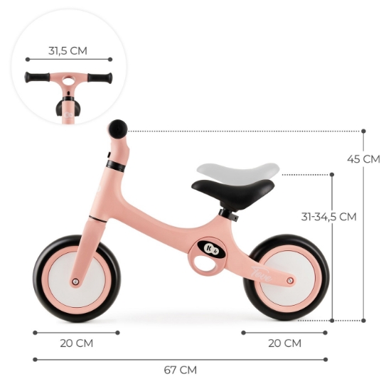 Imagine Bicicleta fără pedale Kinderkraft TOVE, Pink