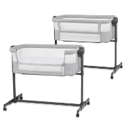 Imagine PATUT CO-SLEEPER KINDERKRAFT NESTE UP 2, GRI DESCHIS