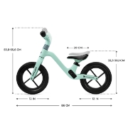 Imagine Bicicletă fără pedale Kinderkraft XPLOIT Turcoise