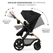 Imagine CARUCIOR 3 IN 1 KINDERKRAFT MOOV 2, NEGRU PUR